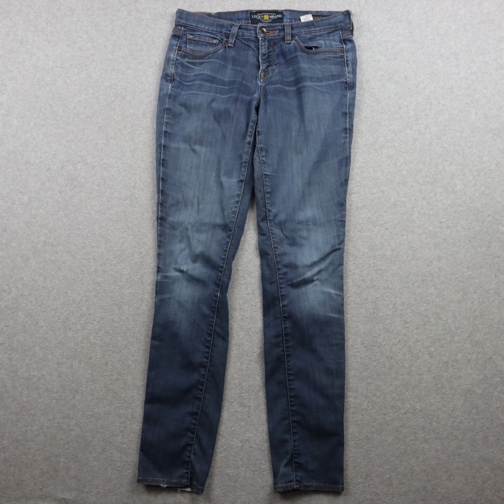 Lucky Brand Jeans Womens 6/28 Charlie Skinny 5-Pocket Stretch Flex Denim‎ Blue